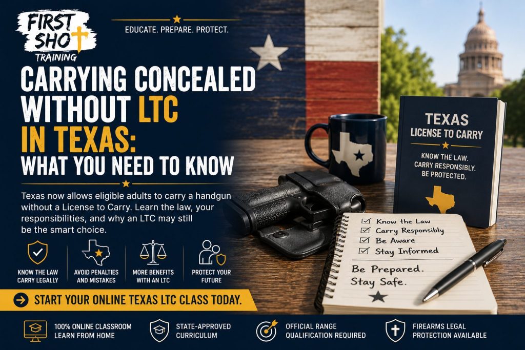 What Happens If You Carry a Concealed Handgun Without a Texas LTC?