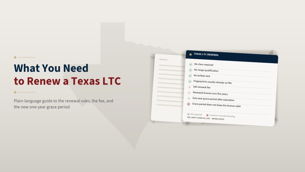 How to Renew Your Texas LTC